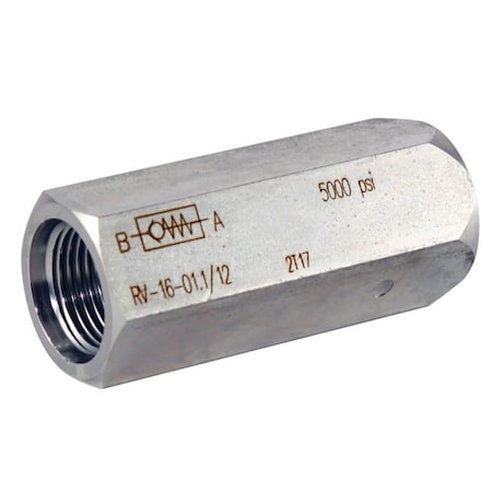 Hydac RV-10-01.X/12- 65 Inline Check Valve, Size 10 RV-10-01.X/12- 65